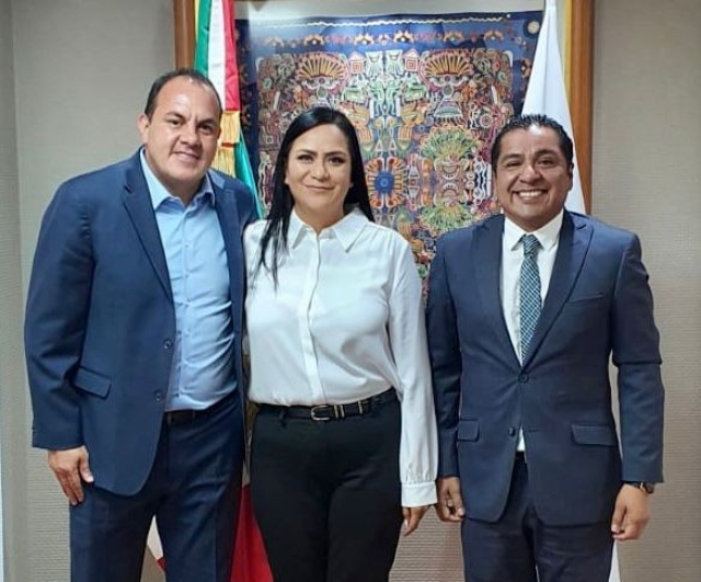 Analizan Cuauhtémoc Blanco y titular de la Secretaría de Bienestar programas de desarrollo para la población