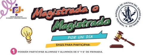 Invitan a niños a ser “magistrado por un día”