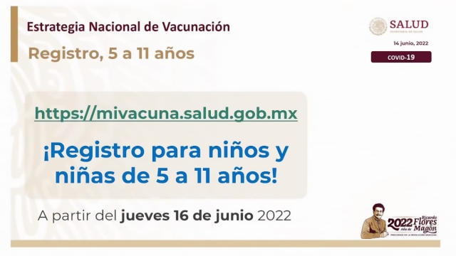 En marcha, logística para vacunación a niños