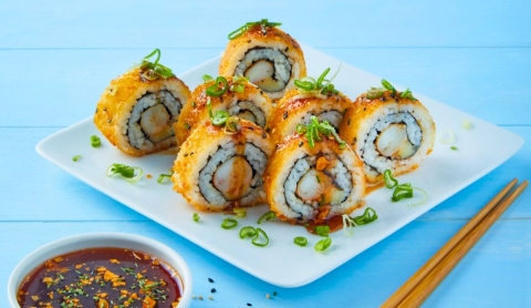 Día del Sushi: Prueba una deliciosa variante con camarón empanizado