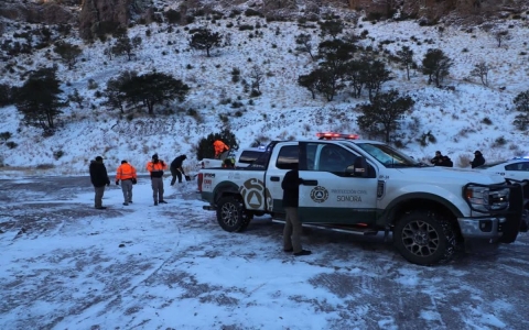 Por nevadas en Sonora, retrasan ingreso a clases y habilitan 144 albergues