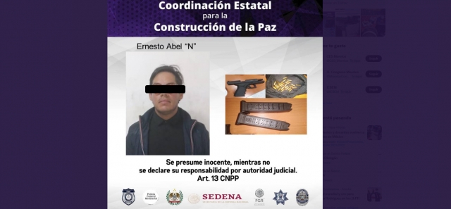 Apresado por llevar una Glock en la camioneta