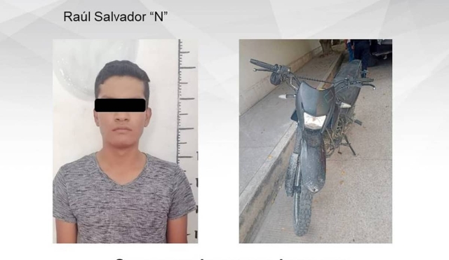 Al cae de su moto lo auxilió la Policía