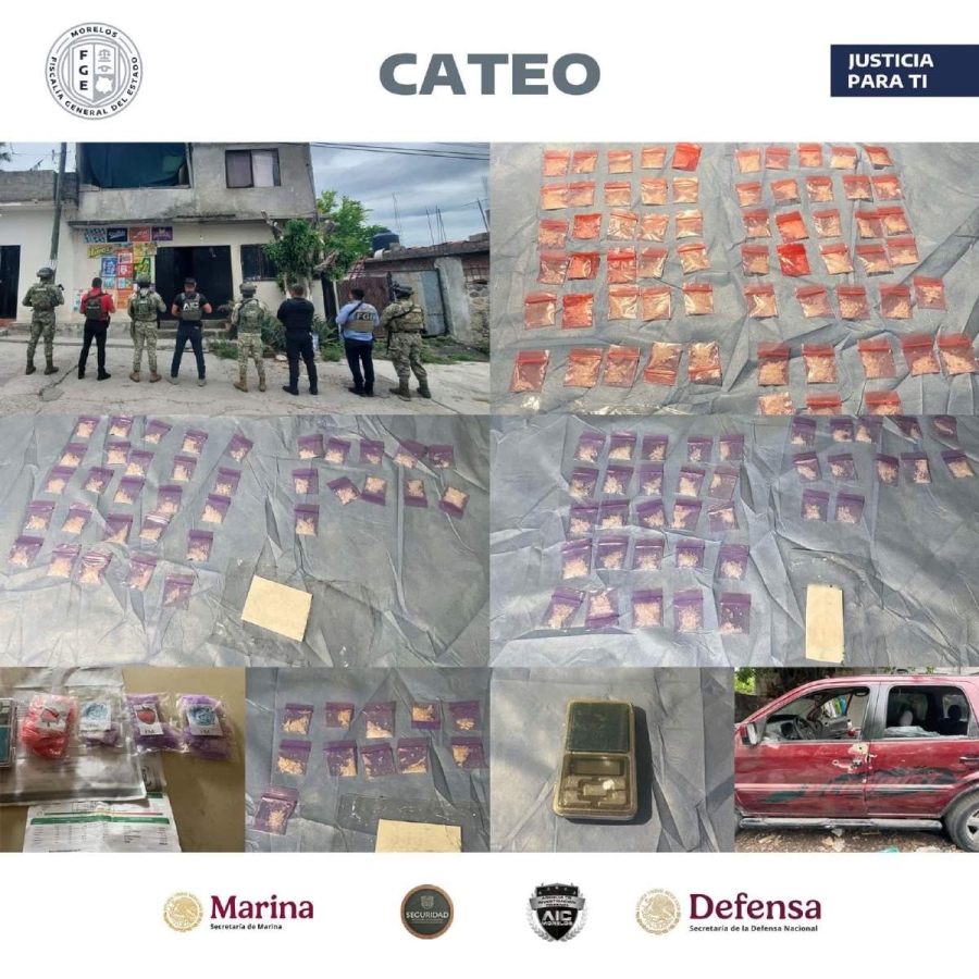 La droga y demás indicios quedaron a cargo de las autoridades.