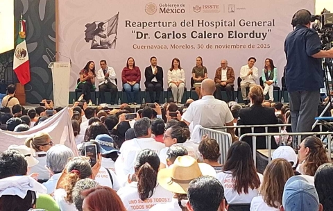 Encabeza presidenta Claudia Sheinbaum ceremonia de reapertura del hospital 'Dr. Carlos Calero Elorduy' del ISSSTE