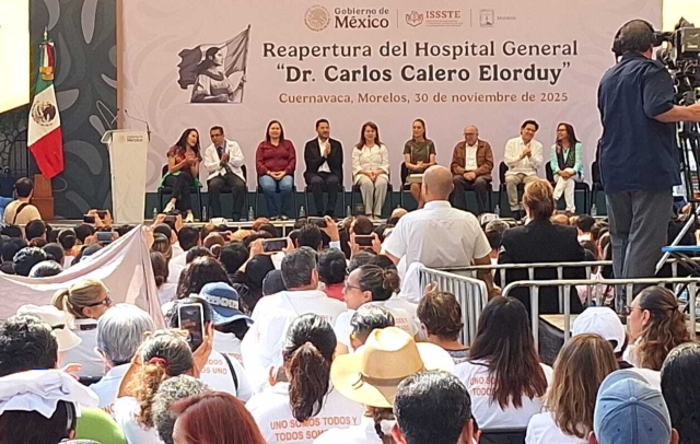 Encabeza presidenta Claudia Sheinbaum ceremonia de reapertura del hospital &#039;Dr. Carlos Calero Elorduy&#039; del ISSSTE