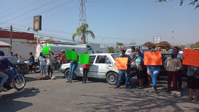 Los pobladores impidieron la circulación durante aproximadamente cuatro horas.