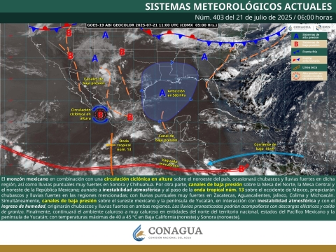 Tendrá Morelos una semana calurosa con lluvias vespertinas