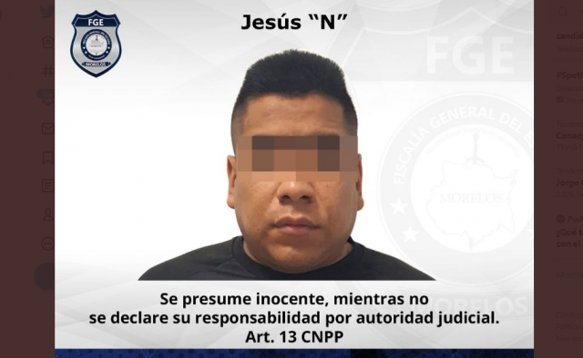 Capturan a presunto líder criminal en Yecapixtla