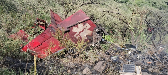 Accidente de ambulancia aérea en Tetlama; cuatro personas fallecieron