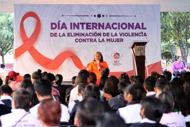 Celebran en Yecapixtla el Día internacional para eliminar la violencia contra la mujer