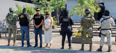 &Eacute;dgar &ldquo;N&rdquo;, &ldquo;El Conta&rdquo; o &ldquo;El Gordo&rdquo;, y Marissa &ldquo;N&rdquo;, &ldquo;La Contadora&rdquo;, fueron detenidos en una plaza comercial de Cuernavaca. 
