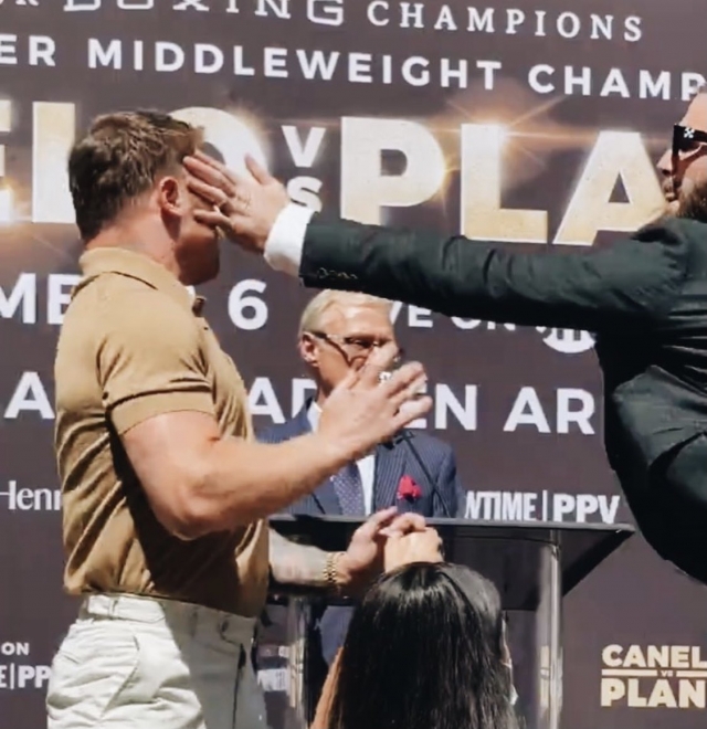 VIDEO: Caleb Plant asegura que si le pegó al Canelo