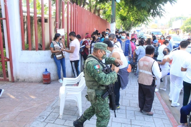 Con la jornada de ayer concluyó la aplicación de la vacuna a mayores de 18 años en Puente de Ixtla.