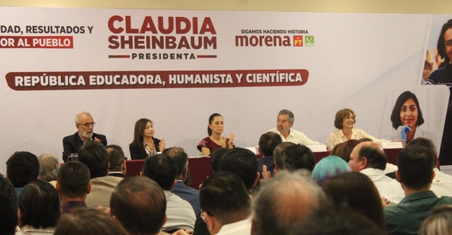 Presenta Claudia Sheinbaum eje educación y ciencia de su plataforma, en Cuernavaca