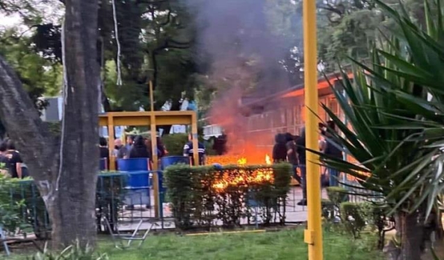 Vandalizan instalaciones del CCH Azcapotzalco de la UNAM