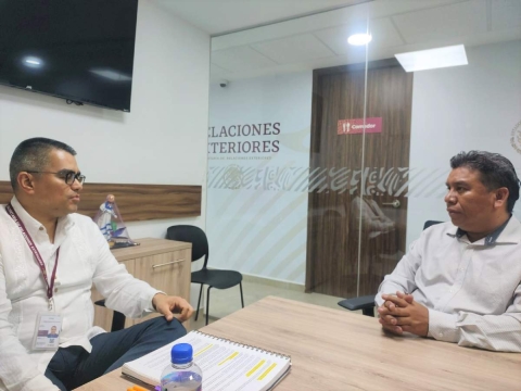 El director de Asuntos Migratorios de Cuautla sostuvo un encuentro con el delegado de la SRR.