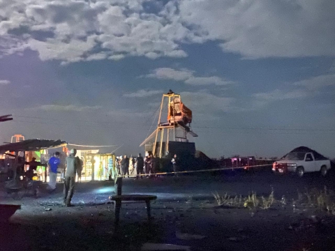 Rescatan a ocho mineros tras falla técnica en mina de Coahuila
