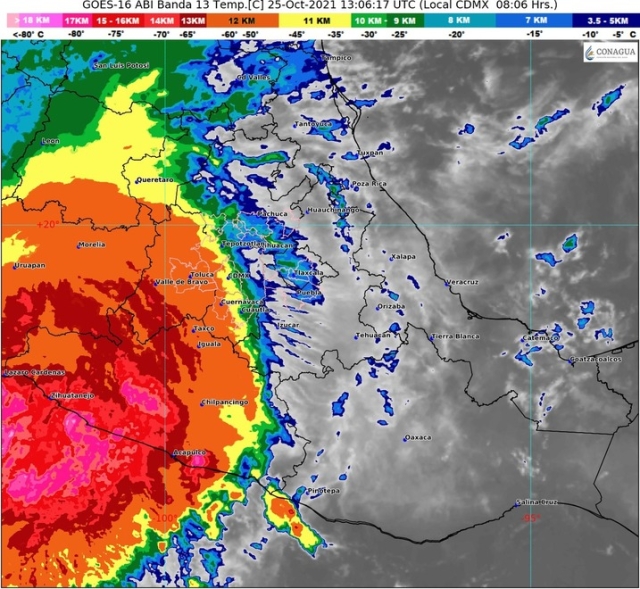 Ciclón &#039;Rick&#039; genera tiempo inestable para Morelos