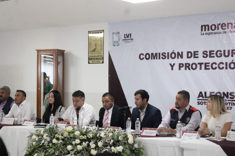 El Congreso instaló la Comisión de Seguridad Pública y Protección Civil de la LVI Legislatura. 