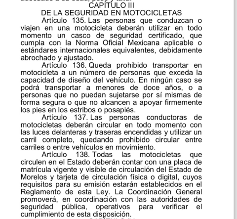 Vigilar&aacute;n que motociclistas cumplan ley