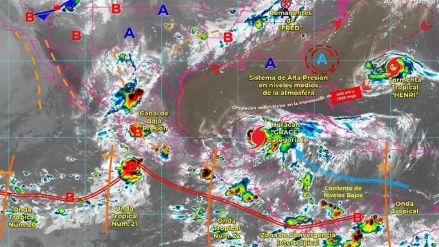 Huracán Grace se dirige a Yucatán y Veracruz.