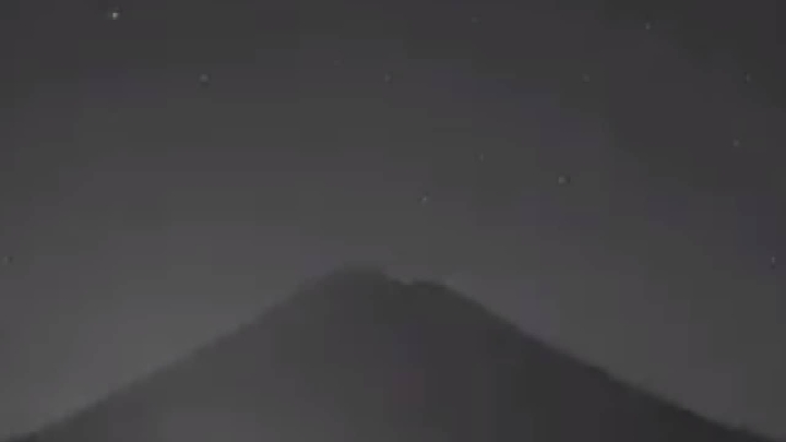 Popocatépetl realizó un extraño grito.