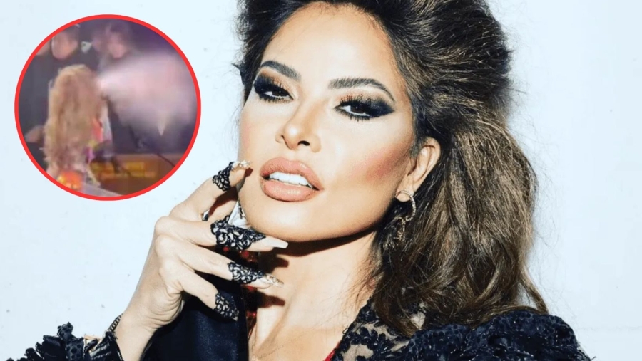 Gloria Trevi escupe agua a sus fanáticos en concierto, causa debate en redes