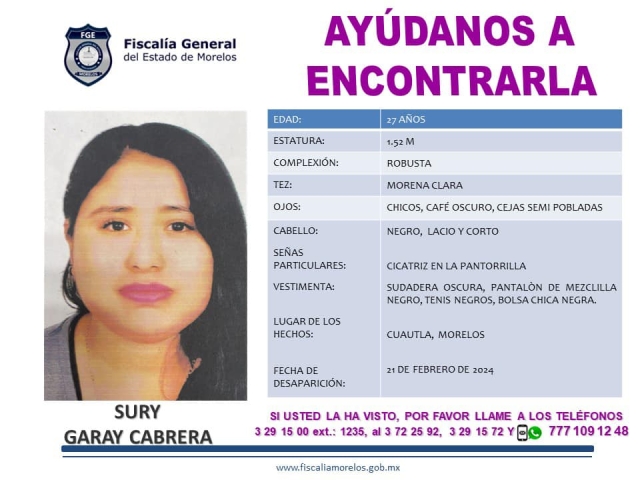 Una joven desapareció hace cuatro días