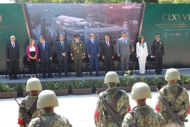 Conmemoran 176 aniversario de la Gesta Heroica de los Niños Héroes de Chapultepec