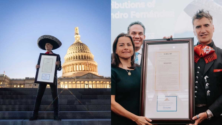 El &#039;Potrillo&#039; Alejandro Fernández recibe un reconocimiento histórico en Washington