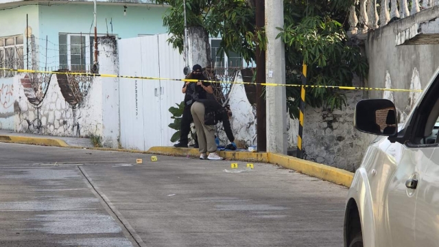   En el sitio hallaron varios casquillos percutidos.