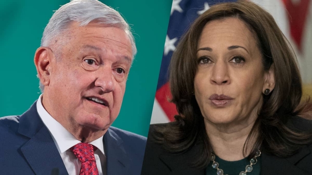 AMLO negociará más vacunas con Kamala Harris.