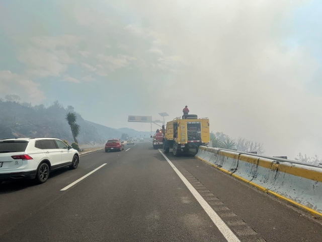 Se registra incendio forestal cerca de “La Pera”