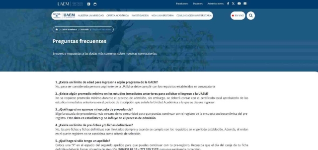 Ex&aacute;menes de admisi&oacute;n en UAEM se realizar&aacute;n el 6 y 13 de junio