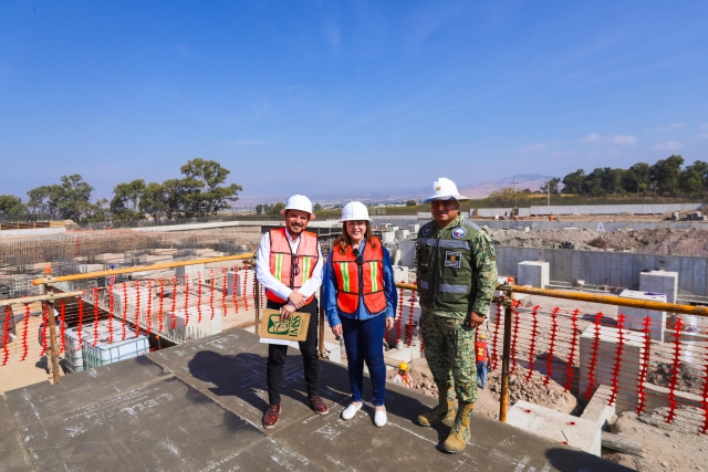 Constatan Margarita Gonz&aacute;lez Saravia y Zo&eacute; Robledo avance en Hospital General de Zona del IMSS en Yecapixtla