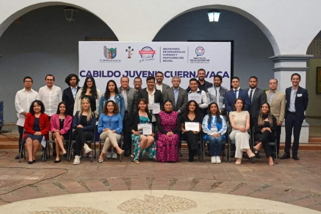 Las propuestas fueron presentadas en la segunda sesión del Cabildo Juvenil Cuernavaca 2023, relacionadas con salud mental, seguridad pública, cuidado del agua potable, recolección de residuos contaminantes, entre otros temas.