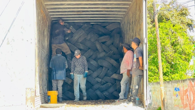 Recolectan 2,200 llantas en Temixco para prevenir criaderos de mosquitos