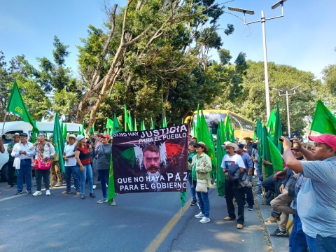 Marchan organizaciones campesinas a CDMX para exigir freno a concesiones de agua