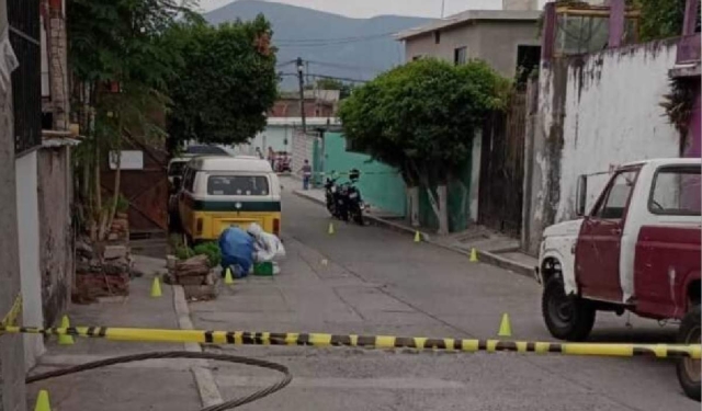 En la zona hallaron al menos tres casquillos percutidos.