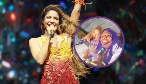 Fan entra en shock tras interactuar con Shakira en su concierto y su reacción se hace viral
