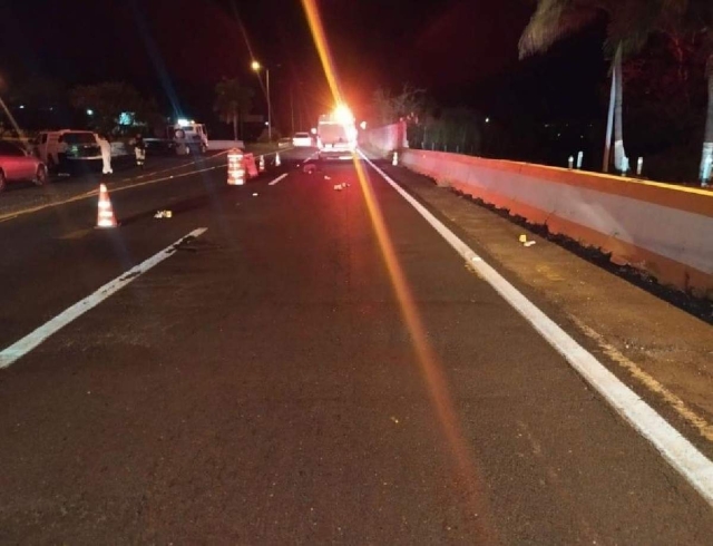 El accidente ocurrió la noche del sábado.