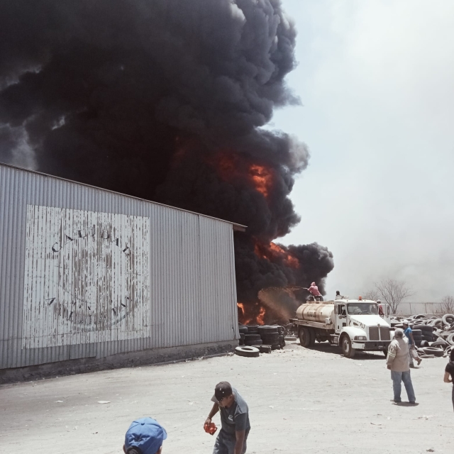 Incendio en el relleno sanitario La Perseverancia, en Cuautla