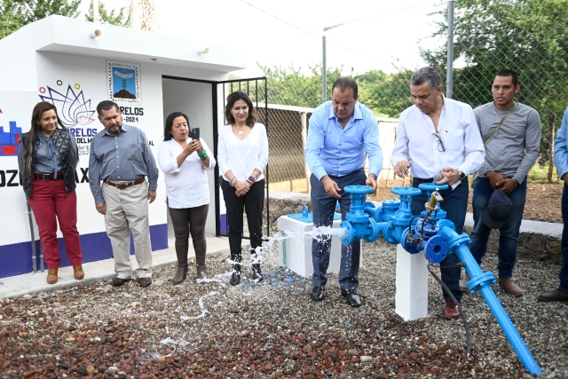 Cumple gobierno de Cuauhtémoc Blanco con dotar de agua potable a comunidades más alejadas