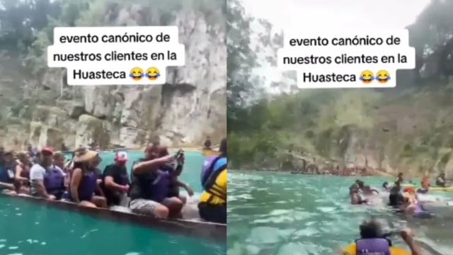 Titanic huasteco: Turistas naufragan en paseo viral