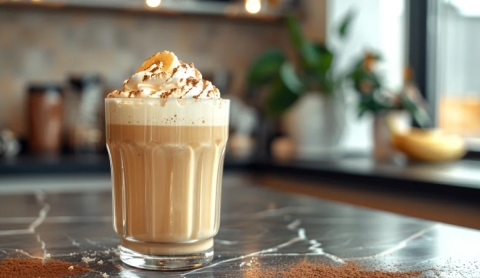 Inicia tu mañana con energía: prepara este batido saludable con café, plátano y crema de cacahuate