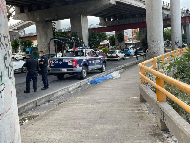 El hombre ya no reaccionó al desvanecerse.