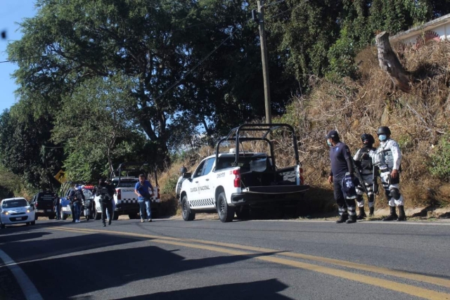 El hecho provocó numerosa presencia de agentes policiacos de diversos cuerpos de seguridad.