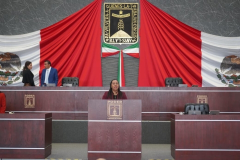 Pide Jazm&iacute;n Solano inscribir con letras doradas en el Muro de Honor del Congreso de Morelos el nombre de 'Ana Zapata'