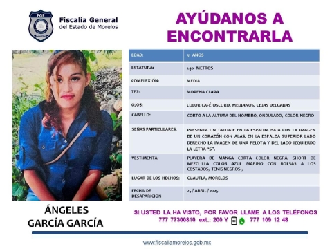 Una mujer es buscada desde hace casi cuatro semanas